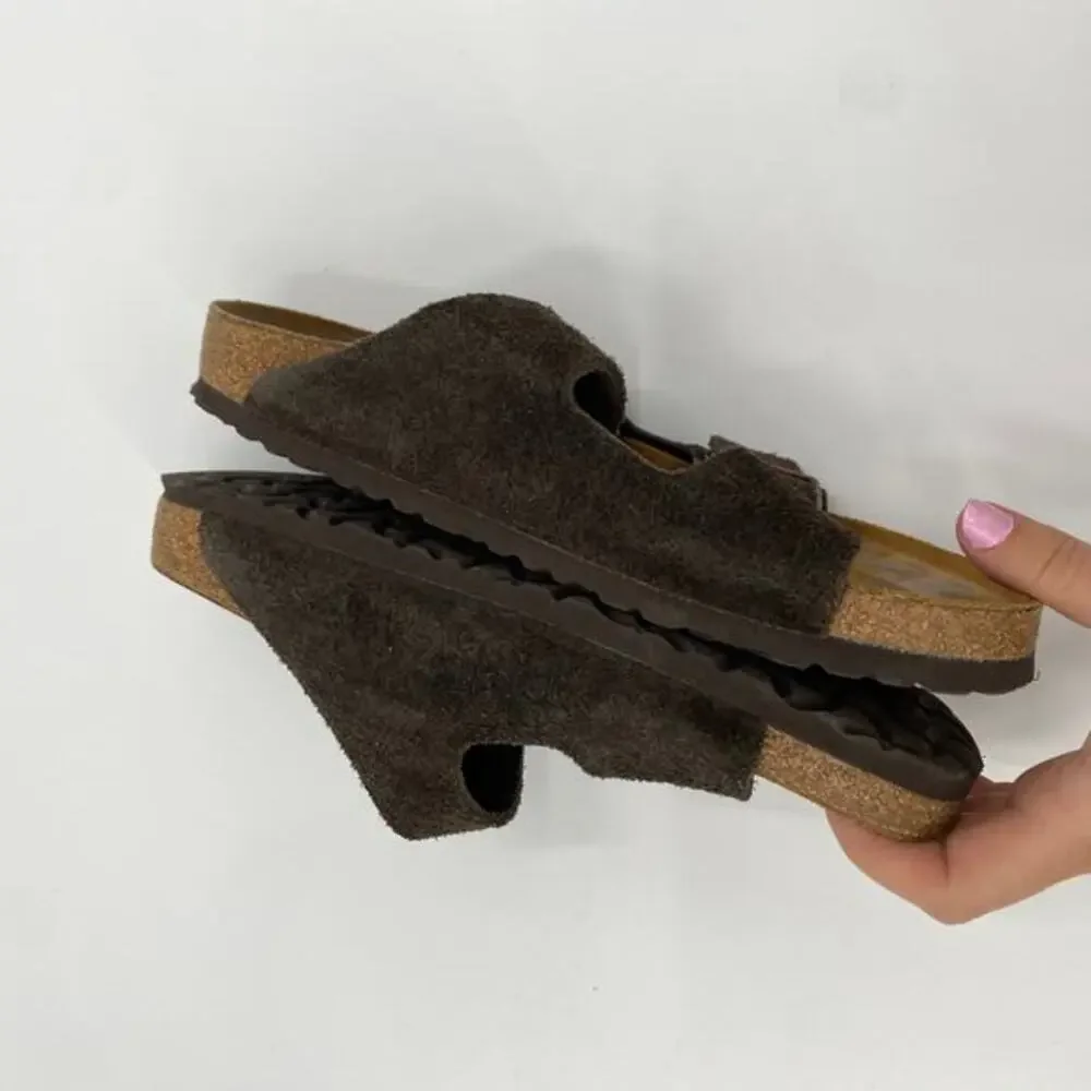 Birkenstock 43 brown suede arizona‎ mens sandals - Picture 3 of 8